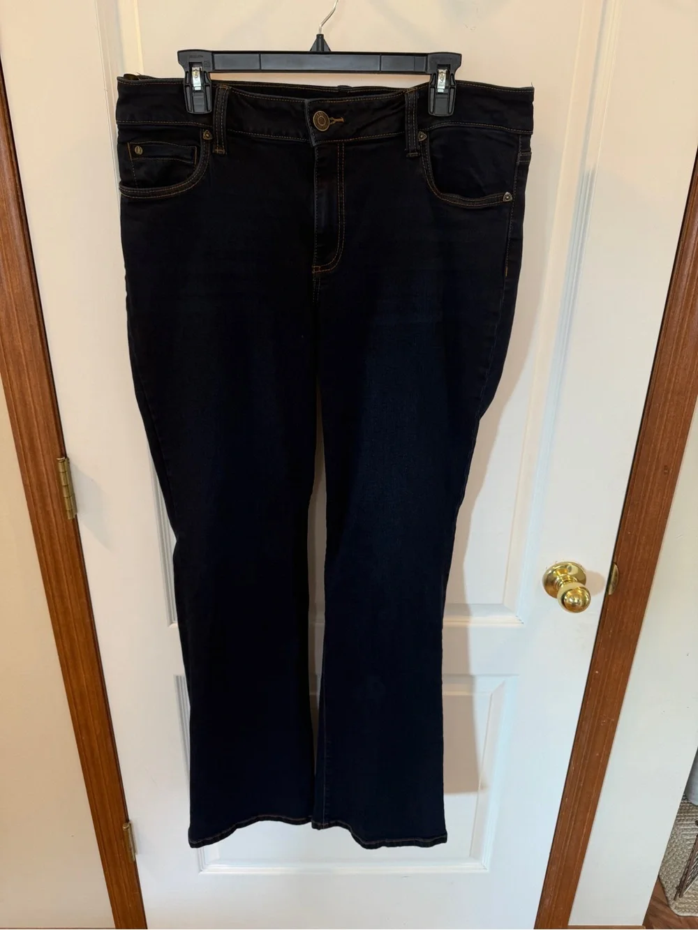 Kut from the Kloth Womens Size 14 Nicole Bootcut Dark Wash Jeans Inseam 33